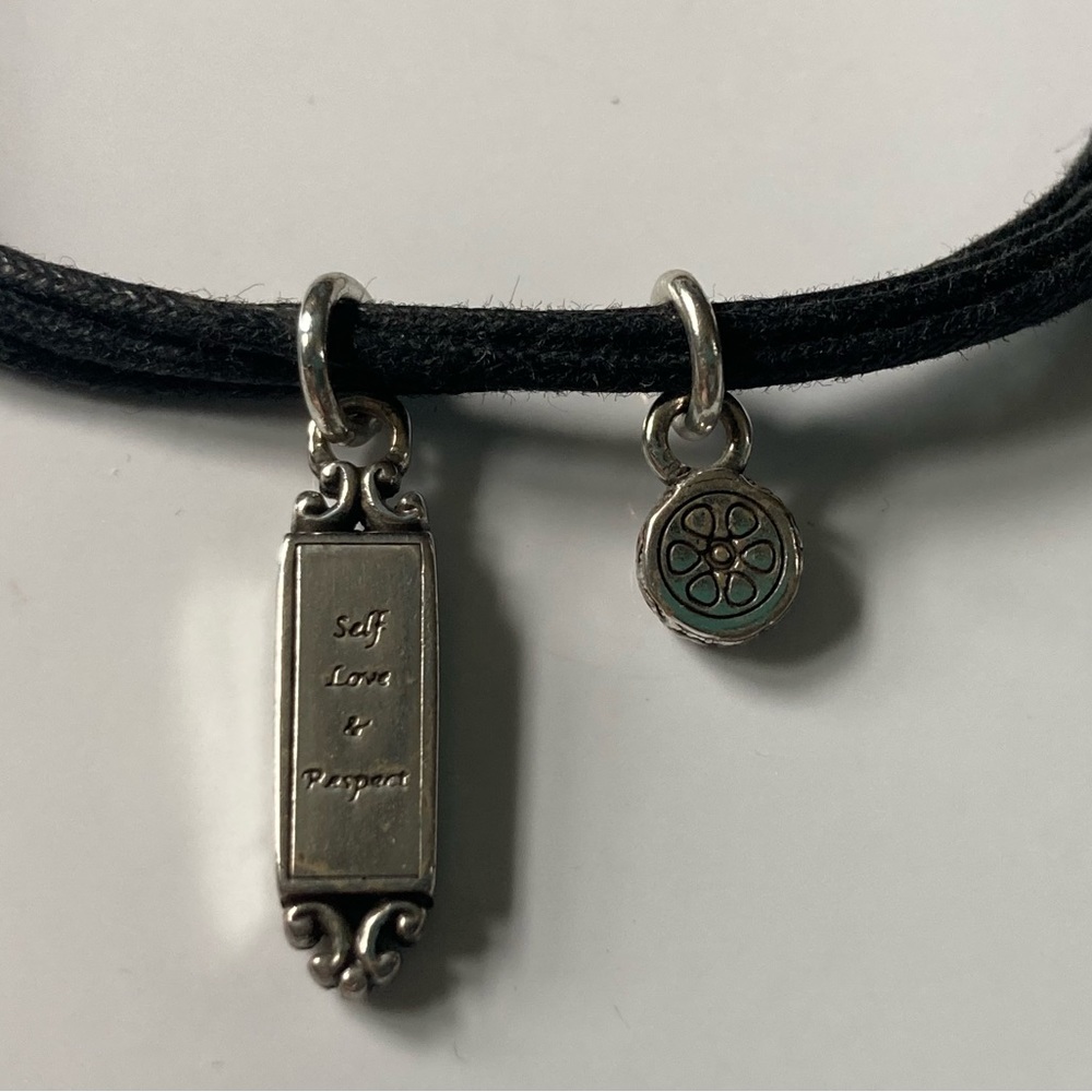 BRIGHTON Black & Silver Tone Charm Bracelet - Picture 6 of 8